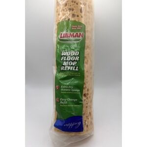 Libman Wood Floor Mop Refill Extra Dry Oceanic Sponge Tear Resistant #02027, NEW